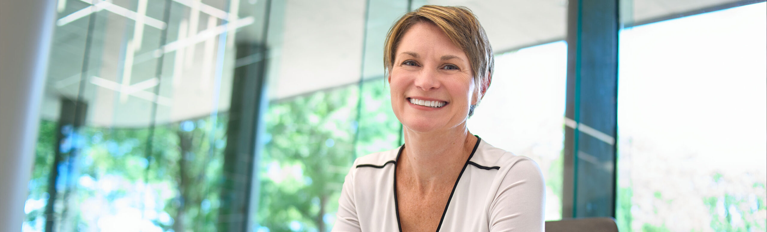 Headshot of Sarah Baxter-Wright, Head of Clinical and Behavorial Sciences for Reynolds American, who is committed to Tobacco Harm Reduction.