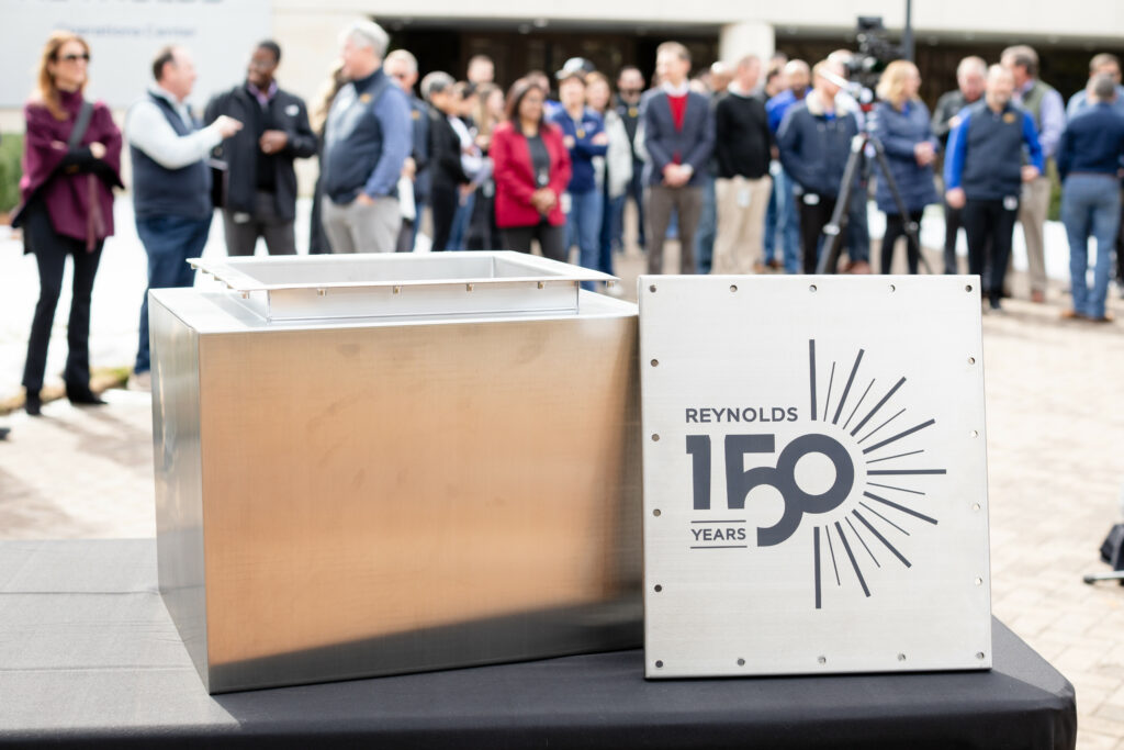 Reynolds American Employees Commemorate 150th Anniversary by Sealing Time Capsule in Tobaccoville, NC
