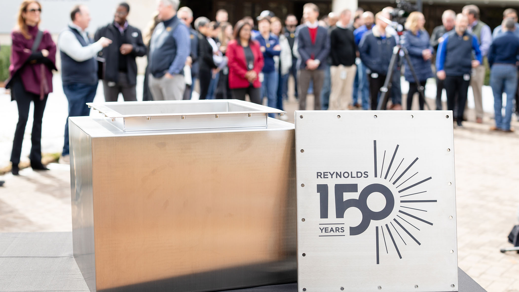 Reynolds American Employees Commemorate 150th Anniversary by Sealing Time Capsule in Tobaccoville, NC