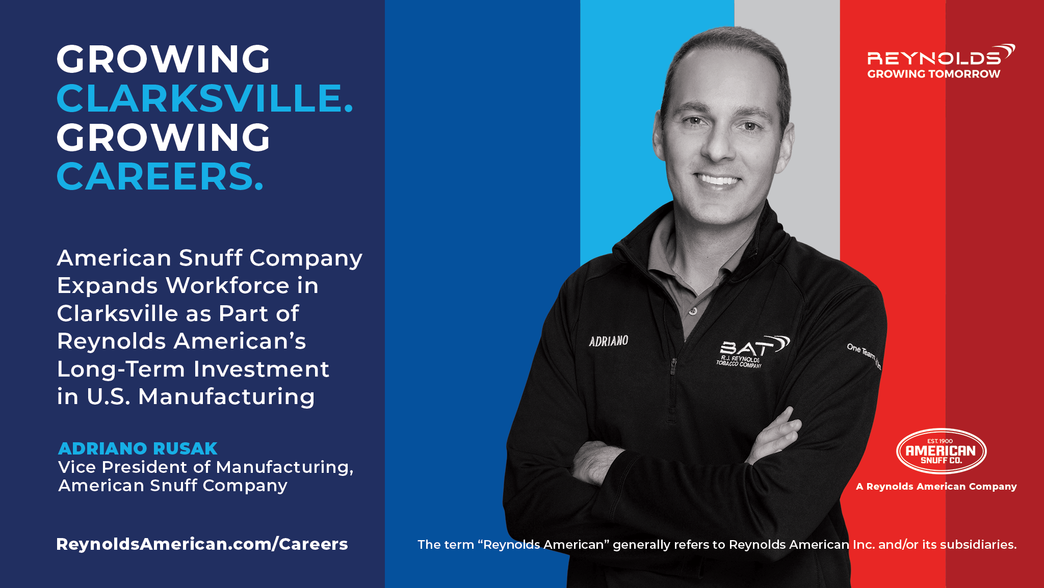 American Snuff Company Grows Clarksville Workforce