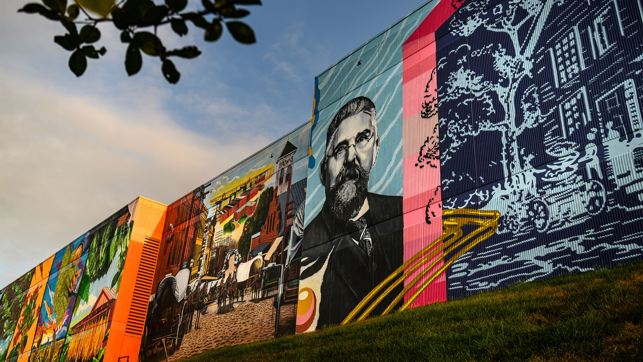 Reynolds American Unveils 50,000 Square Foot Mural on Reynolds Boulevard